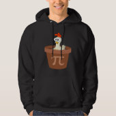 Funny Chicken Pot Pie (Pot Pi) Wiskunde Hoodie (Voorkant)