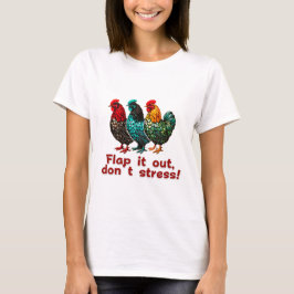  Funny Chicken Retro Boerderij Pluimveehouder T-shirt