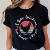 Funny Chicken Shirt, antisociale Humor T-shirt