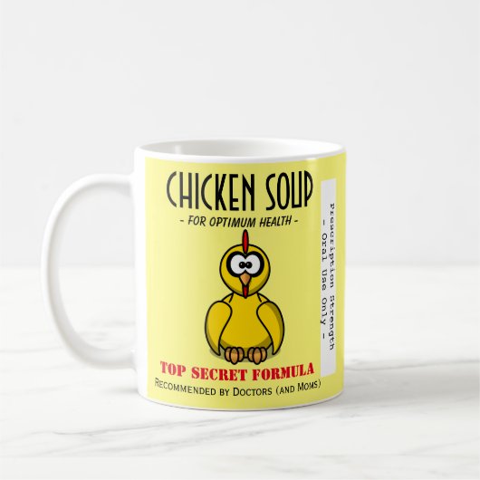 Funny Chicken Soup Mug Koffiemok (Links)