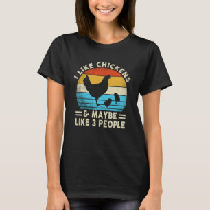Funny Chicken T-shirt Country Boerderij Women Gir