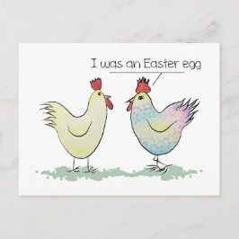 Funny Chicken was een paaseieren Feestdagenkaart
