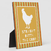 Funny Chicken Word Art Tabletop Plaque Fotoplaat (Zijkant)