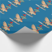 Funny Chicken Wrapping Paper Cadeaupapier (Hoek)