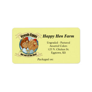 Funny Chickens Eg Label