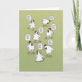 Funny Chickens Twenty Bucks Birthday Kaart