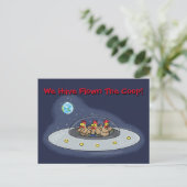 Funny chickens we hebben de adreswijziging verplaa briefkaart (Staand voorkant)