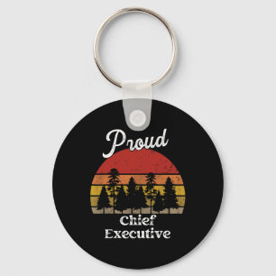 Funny Chief Executive Shirten Job Title Profession Sleutelhanger