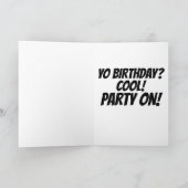 FUNNY CHIEN CARTES D'ANNIVERSAIRE, FÊTE ! (Intérieur)