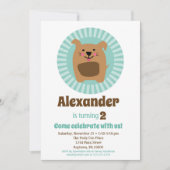 Funny Chien Chien Chiot Anniversaire Invitation Ga (Devant)