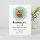 Funny Chien Chien Chiot Anniversaire Invitation Ga (Debout devant)