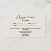 Funny Chien Chien Walker Groomer Carte de rendez-v (Dos)