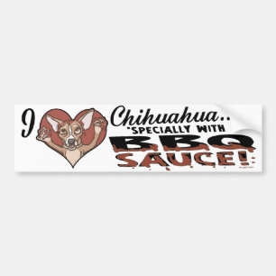 Funny Chihuahua BBQ Bumpersticker