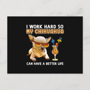 Funny Chihuahua Chihuahua Lover Gifts Aankondigingskaart