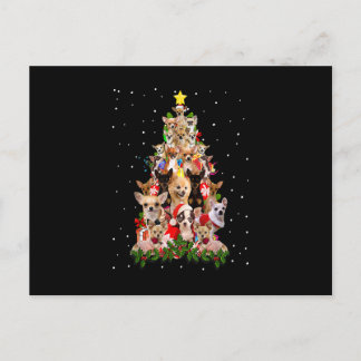 Funny Chihuahua Christmas Tree Xmas For Chihuahua Briefkaart