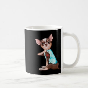 Funny Chihuahua Dog I Love Dad Tattoo Funny Chihua Koffiemok