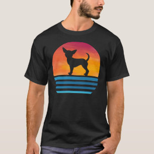 Funny Chihuahua mama Dog Silhouette Chiwaw T-shirt