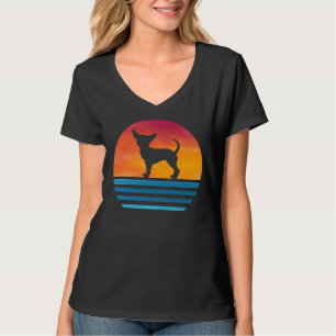 Funny Chihuahua mama Dog Silhouette Chiwawa T-shirt