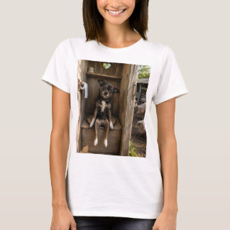 Funny Chihuahua Selfie Boerderij Dames T-Shirt