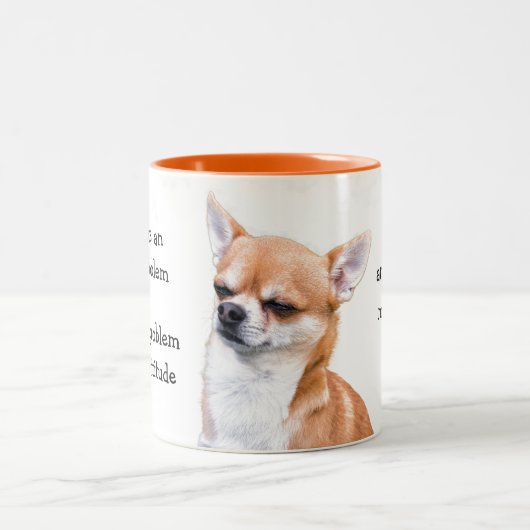Funny Chihuahua Tweekleurige Koffiemok (Center)