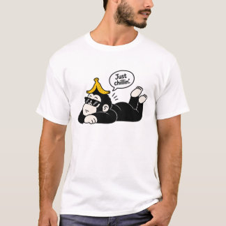 Funny Chillin Gorilla Heren T-Shirt - Banaan Humor