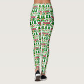 Funny Chillin met Gnomies St Patricks Day Leggings (Achterkant)