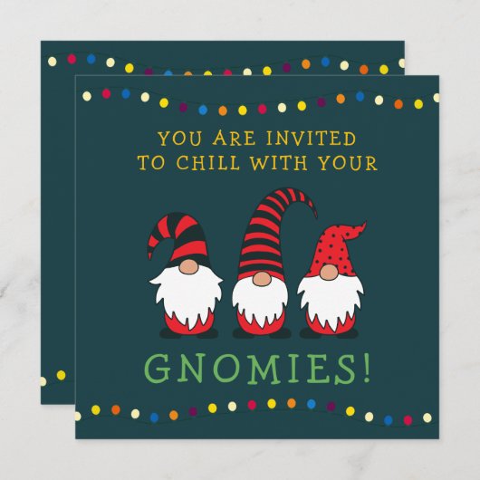 Funny Chillin' met mijn Gnomen-kerstgeweer | in Kaart (Voorkant / Achterkant)