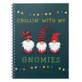 Funny Chillin' met mijn Gnomen-kerstgeweer | Notitieboek (Voorkant)