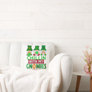 Funny Chillin met mijn Gnomies St Patricks Day Kussen