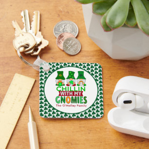 Funny Chillin met mijn Gnomies St Patricks Day Sleutelhanger