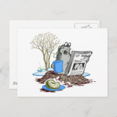 Funny Chillin Out Groundhog Briefkaart (Voorkant / Achterkant)