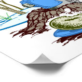 Funny Chillin Out Groundhog Poster (Hoek)