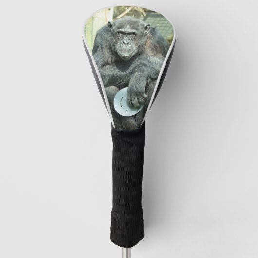 FUNNY CHIMPANZEE GOLFHEADCOVER (Voorkant)
