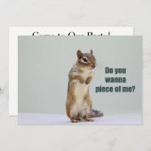 Funny Chipmunk Afbeelding Kaart (Voorkant / Achterkant)