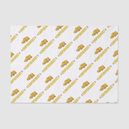 Funny CHIPSOLOGIST Potato Chip Lovers Tissuepapier (Voorkant)