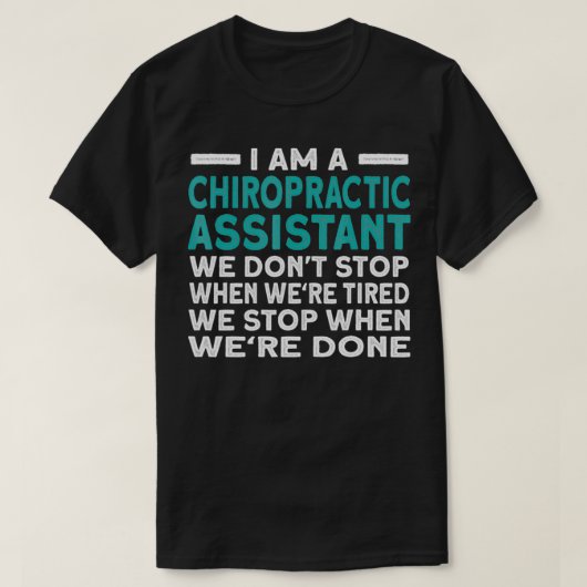 Funny Chiropractic Assistant T-shirt (Design voorkant)