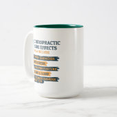 Funny Chiropractor Gag Tweekleurige Koffiemok (Voorkant links)