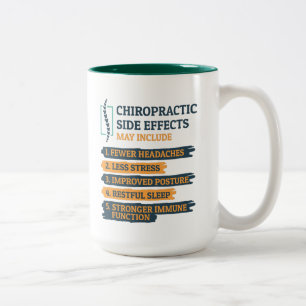 Funny Chiropractor Gag Tweekleurige Koffiemok