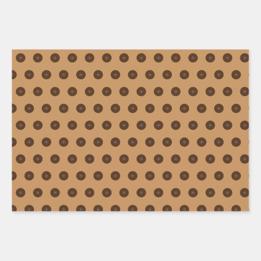 FUNNY Chocoholics Named Chocolate Treatment Tiled Inpakpapier Vel (Voorkant 3)