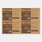 FUNNY Chocoholics Named Chocolate Treatment Tiled Inpakpapier Vel (Voorkant)