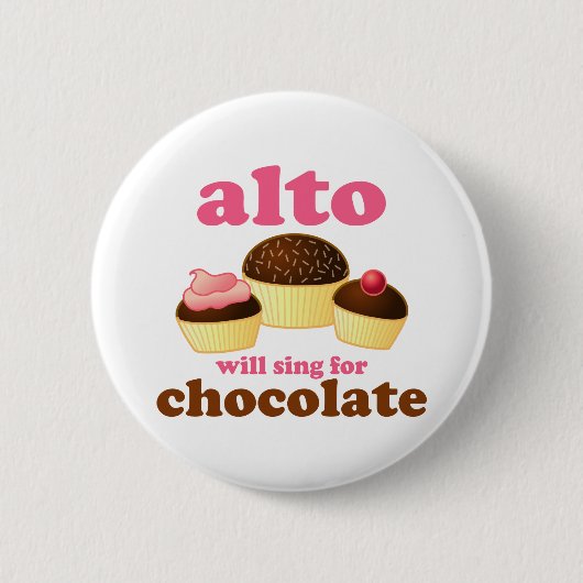 Funny Chocolate Alto Button (Voorkant)