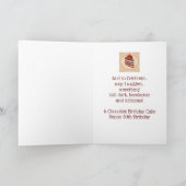 Funny Chocolate Cake 30th Derty Birthday Card Kaart (Binnen)