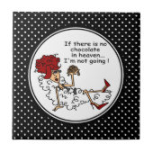 Funny Chocolate in Heaven Keepomwille Tiles Tegeltje (Voorkant)