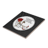 Funny Chocolate in Heaven Keepomwille Tiles Tegeltje (Zijkant)