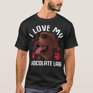 Funny Chocolate Labrador Retriever Gift Mannen Lab T-shirt