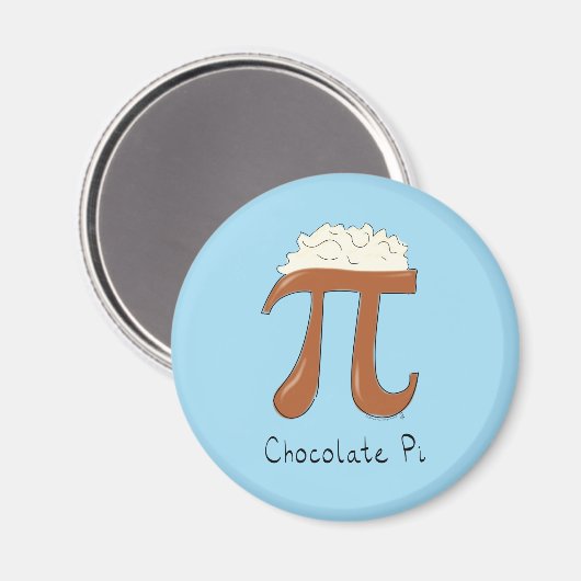 Funny Chocolate Pi Symbol Wiskunde leraar Magneet (Voorkant / Achterkant)