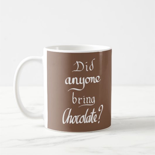 Funny Chocolate quote Koffiemok (Links)