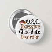 Funny Chocolate Ronde Button 5,7 Cm (Voorkant /achterkant)
