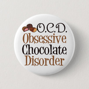 Funny Chocolate Ronde Button 5,7 Cm