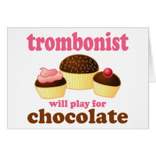 Funny Chocolate Trombonist Gift